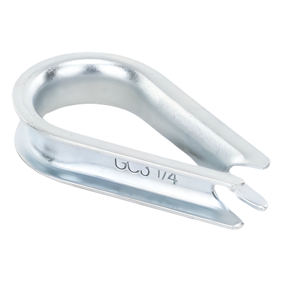 Guardacabos/cuello 1/4" acero con electro galvanizado. - Imagen 4