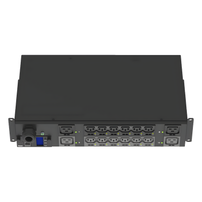 PDU Monitoreable y Switchable (MS) para Distribución de Energía, Enchufe de Entrada NEMA L6-30P, Con 12 Salidas C13 y 4 Salidas C19, Horizontal 19in, 208 Vca, 30 Amp, 2UR - Imagen 3