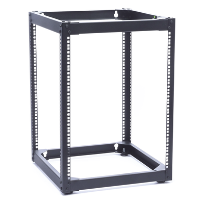 Rack Abierto de 4 Postes Instalación Pared o Piso de 14 Unidades, Ideal para Equipo de Audio! - Imagen 3