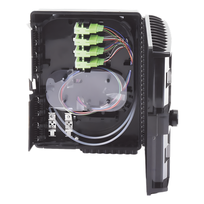 Cierre de Empalme para 24 Fusiones de Fibra Óptica, Interior/Exterior, con 16 Acopladores SC/APC y Splitter 1x16 SC/APC Incluido, IP65 - Imagen 3