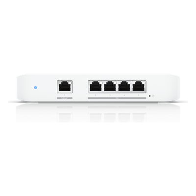 USW Flex XG Switch Capa 2, Compacto de 4 Puertos 10GbE, Puede ser Alimentado por un Puerto GbE PoE+ o con un Adaptador 5 Vcc USB-C - Imagen 3