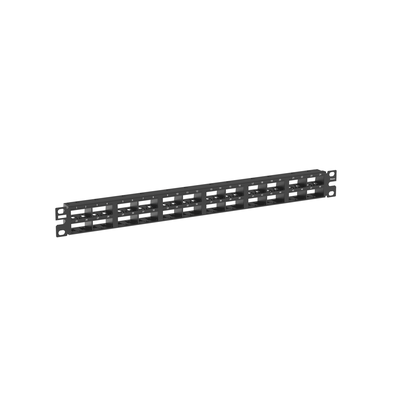 Panel de Parcheo Modular Mini-Com (Sin Conectores), Plano, Blindado, Alta Densidad, de 48 Puertos, 1UR - Imagen 3