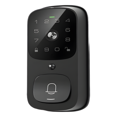 Cerradura Inteligente con función videoportero LNDU / WiFi Integrado / Compatible App LNDU / Teclado Táctil / 8 Baterías AA / Bloqueo Manual y Automático / Exterior IP65