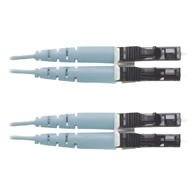 Jumper de Fibra Optica Multimodo 50/125 OM3, LC-LC Duplex, OFNR (Riser), Color Aqua, 7 Metros (22.97 Pies) - Imagen 3