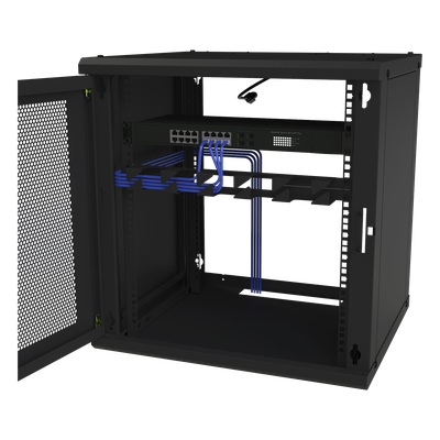 Gabinete de Pared Fijo, Puerta Perforada, Rack 19in, de 12 Unidades de Rack - Imagen 6