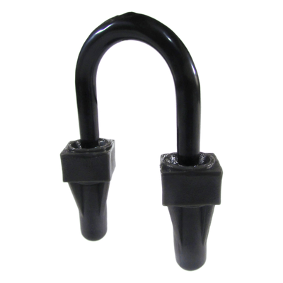 Abrazadera U de Pata Larga con Recubrimiento de PVC para Tubo de 3/4" (19 mm).