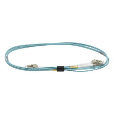 Jumper de Fibra Óptica Multimodo 50/125 OM3 XGLO, LC-LC Duplex, OFNR, Color Aqua, 1 Metro (3.28 Pies) - Imagen 3