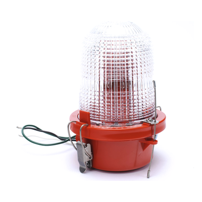 Luz de Obstáculo FAA Tipo L-810 / LED Rojo e Infrarrojo / Intensidad Baja / Consumo 12W / 120-240V AC / Intensidad 32.5 CD / Haz Vertical 10° / Cobertura 360° / Base Valox™ / IP65 - Imagen 3