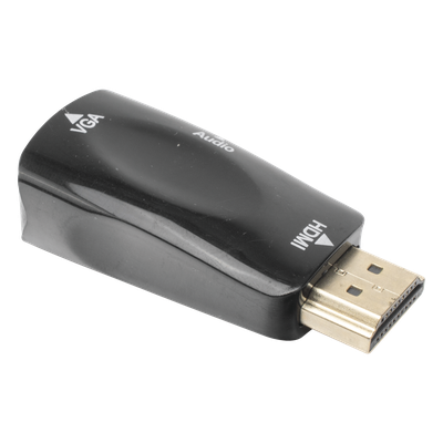 Adaptador (Convertidor) HDMI a VGA / HDMI Macho a VGA Hembra / Resolución 1920x1080 @ 60Hz / Adaptador de Audio de 3.5 mm / Chapado en Níquel - Imagen 4