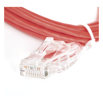 Cable de Parcheo Slim UTP Cat6 - 2 Metros (6.56 Pies) Rojo Diámetro Reducido (28 AWG) - Imagen 6