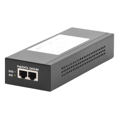 Inyector Super Hi-PoE / 56 Vcc / 60 Watts / Para Domos HIKVISION PTZ / IP (-AE / DE) / Soporta 802.3 af / at / Para Aplicaciones de CCTV - Imagen 5
