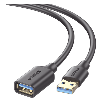 Cable Extensor USB 3.0 / 1 Metro / Macho-Hembra / 5 Gbps / Ultra Durabilidad / Núcleo de cobre estañado 28/22 AWG / Blindaje interior múltiple / Ideal para teclado, mouse , etc.