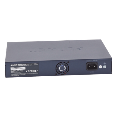 Switch PoE+ / Distancia 250 Metros / 8 Puertos + 2 Combo TP/SFP Gigabit y Pantalla LCD Para Monitoreo - Imagen 5