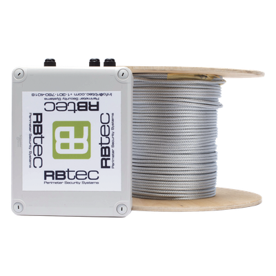 Kit de Cable Sensor Perimetral IRONCLAD para Cercas Ciclónicas / 152 METROS / 1 ZONA / Sin Falsas Alarmas por Viento / TODO Incluido/TARJETA LPU400/ Calibración por Software