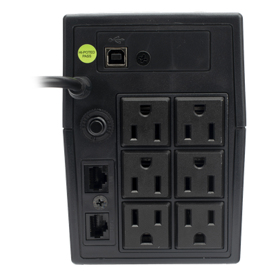UPS 800VA/480 W Pantalla LCD / Línea Interactiva 120Vca / 6 tomas 5-15R (4 Respaldadas) / Regulación de Voltaje / Protección RJ45 - Imagen 4