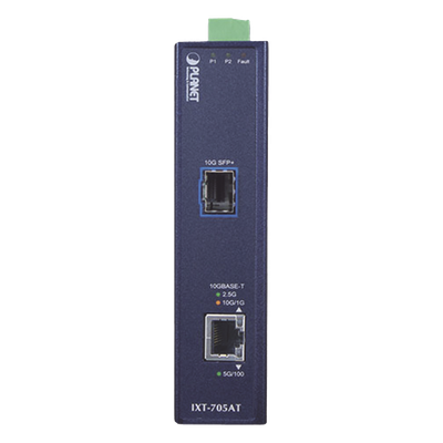 Convertidor de Medios Industrial Ethernet RJ45 10G/5G/2.5G/1G/100M a SFP+ 10GBASE-X - Imagen 3