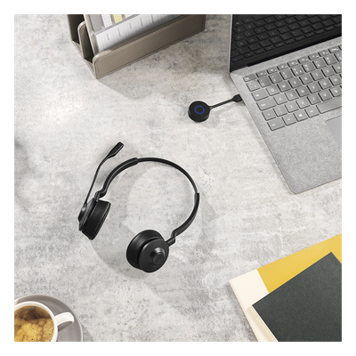 Diadema / Auricular Jabra Engage 55 Stereo / DECT USB-A / Cancelación Activa de Ruido / 150m Alcance (9559-450-125) - Imagen 3