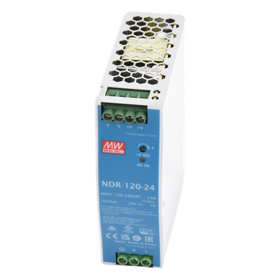 Fuente de poder industrial para riel DIN / 120W / 24Vcc / 5A / Entrada: 90-264Vca - Imagen 4
