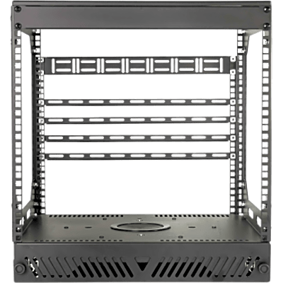 Rack Abierto Deslizante y Giratorio / 12U / Rotación 360° / Carga 68 kg (150 lbs) / Norma EIA/ECA-310-E / Gestión de Cables - Imagen 4