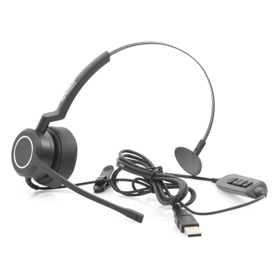 Audífonos USB de Diadema MONO con Audio HD / Micrófono con Cancelación de Ruido / Calidad para uso en Oficina - Imagen 3