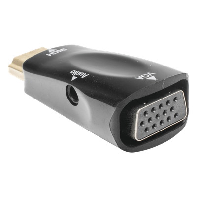 Adaptador (Convertidor) HDMI a VGA / HDMI Macho a VGA Hembra / Resolución 1920x1080 @ 60Hz / Adaptador de Audio de 3.5 mm / Chapado en Níquel - Imagen 5