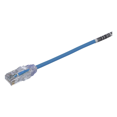 Cable de Parcheo TX6, UTP Cat6, Diámetro Reducido (28AWG), Color Azul, 15.2 cm (6 pulgadas) - Imagen 5