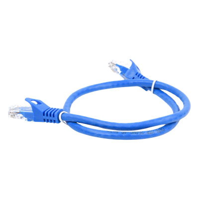 Cable de Parcheo UTP Cat6 - 0.5 Metros (1.64 Pies) - Azul - Imagen 3