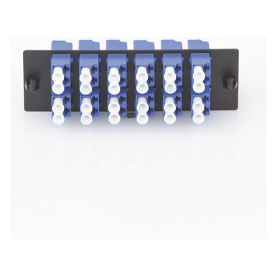 Placa Acopladora de Fibra Optica FAP, Con 12 Conectores LC Duplex (24 Fibras), Para Fibra Monomodo OS1/OS2, Color Azul - Imagen 5