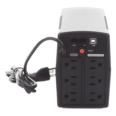 UPS de 900 VA/420 W, Topología Línea Interactiva, Entrada 120 Vca NEMA 5-15P, y 6 Salidas NEMA 5-15R, Con Regulador de Voltaje (AVR) - Imagen 7