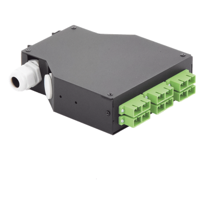 Distribuidor de Fibra Óptica para Riel Din, 6 Acopladores SC/APC Duplex Monomodo con Charola de Empalme - Imagen 5