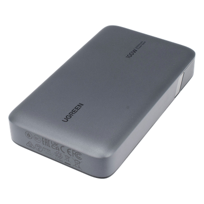 Power Bank de 20000mAh | 3 Salidas 100W Max. | USB-A + 2 USB-C | PD 3.0 | QC3.0 | FCP | SCP | Pantalla Inteligente | Carcasa Ignifuga | Color Gris | Incluye Cable USB de 50cm | Carga tu Laptop de Manera Segura. - Imagen 3