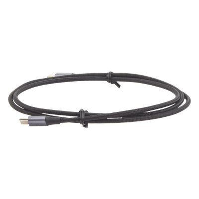 Cable USB-C a USB-C | 1 Metro (3.28 Pies) | Transferencia de Datos de 480 Mbps | Carga Rápida de Hasta 60W | QC 4.0/3.0/2.0 | PD3.0 | FPC | AFC | Protección Integrada | Caja de Aluminio | Nylon Trenzado | Color Negro - Imagen 4