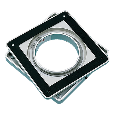 Base Giratoria (Swivel) de Aluminio para Pedestal HMI, Rotación de 350°, 4 x 4 Pulgadas / Carga Máxima 45.4 kg / Apertura Central Grande / 27 x 102 x 102 mm (1.06 x 4.00 x 4.00 in)
