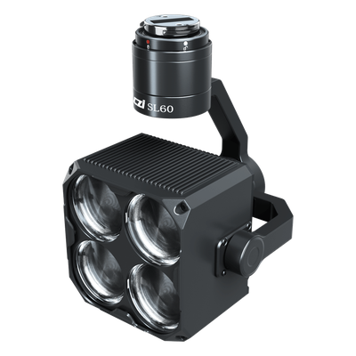 Estrobo Multi-color compatible con Drones DJI M350/M400, 90W Máximo, Luz Estroboscópica Multi-color, 4 Colores RGBY - Imagen 4