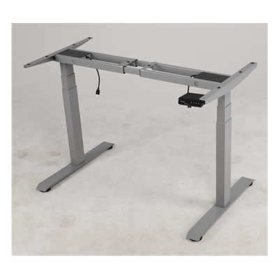 Base de Escritorio Motorizado Profesional / Altura Ajustable 60-125cm / Estructura Estable / Funcionamiento Suave / 3 Preset de Posiciones / Color Gris / Soporta hasta 100Kg de carga - Imagen 4