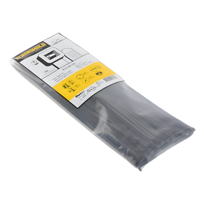 Cincho de Nylon 6.6 StrongHold™, 300mm largo x 3.6mm ancho, Color Negro, Exterior Resistente a Rayos UV, Paquete de 100pz - Imagen 5