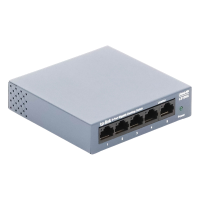 Switch de escritorio Gigabit de 5 puertos 10/100/1000Mbps, carcasa metálica - Imagen 7