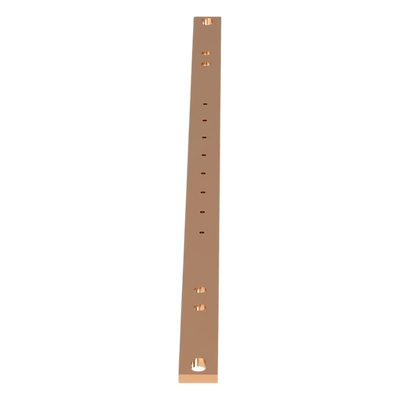 Barra de Conexión a Tierra, Para Rack de 19", Con 8 Orificios Para Conexión Rápida de Equipos. Barrenos de 0.25mm