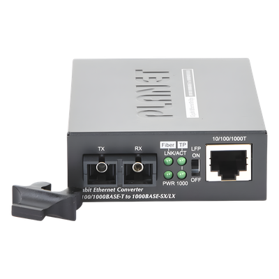 Convertidor de Medios 1000 Mbps UTP/Fibra Óptica Mono-Modo Hasta 20 Km, Conector SC - Imagen 5