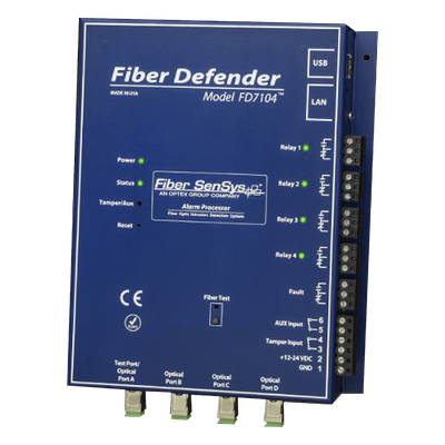 Sensor de Seguridad Perimetral por Fibra Óptica Sensitiva / 4 zonas / 800 metros máximo por zona