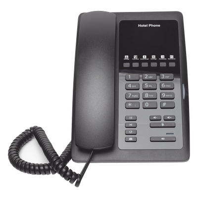 Teléfono IP para Hotelería, profesional con 6 teclas programables para servicio rápido (Hotline), plantilla personalizable con PoE - Imagen 5