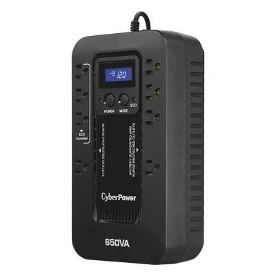 UPS de 650 VA/390 W, Topología Standby con Modo Ahorrador ECO, Entrada 120 Vca NEMA 5-15P, Con 8 Tomas NEMA 5-15R - Imagen 3