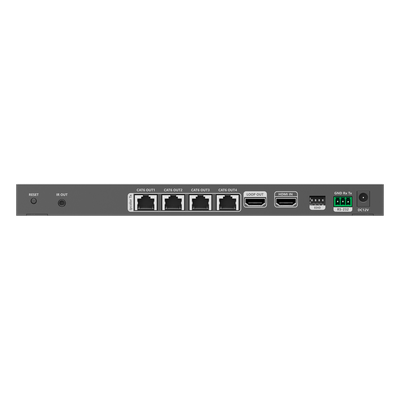 Kit Divisor y Extensor HDMI / Divide 1 Fuente HDMI a 4 Pantallas / Extiende la señal HDMI hasta 70 m / Resolución 4K @ 60 Hz/ Cat 6/6a/7 / IPCOLOR / CERO LATENCIA / Uso 24/7 / Puerto S/PDIF / EDID / RS232 / Salida Loop / Alimente solo el Tx - Imagen 3