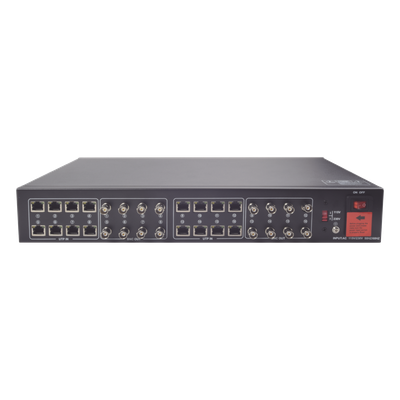 Kit de TRANSCEPTOR ACTIVO DE 16 Canales / VIDEO+PODER en un solo Cable UTP / 150m en 4K, 200m en 5 MP/ Envía 36 Vcc y recibe 12 Vcc / TODO INCLUIDO PARA RACK / Compatible con cámaras HD-TVI/CVI/AHD/CVBS / Instalación Limpia - Imagen 4