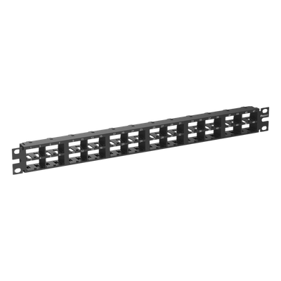 Panel de Parcheo Modular Mini-Com (Sin Conectores), Plano, Sin Blindaje, Alta Densidad, Números Pre-impresos, de 48 Puertos, 1 UR - Imagen 3