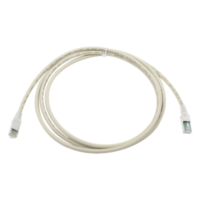 Patch Cord Z-MAX Cat6A S/FTP, CM/LS0H, 2.13 Metros (7 Pies), Color Gris, Versión Bulk (Sin Empaque Individual)