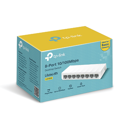 Switch para escritorio 8 puertos 10/100Mbps - Imagen 4