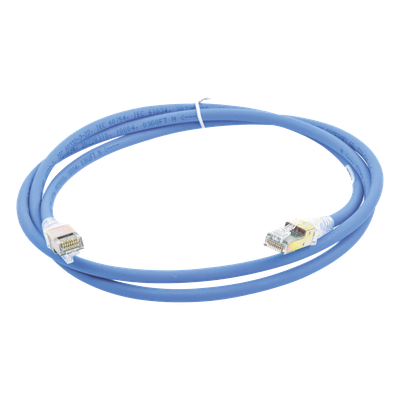 Patch Cord Z-MAX Cat6A UTP, CM, 1.52 Metros (5 Pies), Color Azul, Versión Bulk (Sin Empaque Individual)