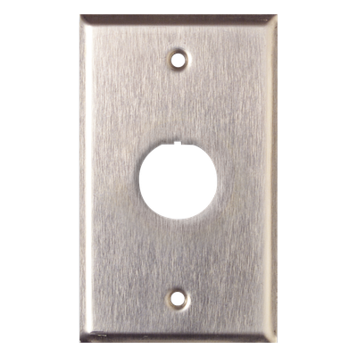Placa de Pared Reforzada, de Acero Inoxidable, Para Uso Industrial, de 1 Puerto