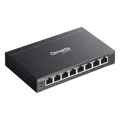 Switch Gigabit Easy Managed 8 Puertos / PoE+ 64W / Cloud Management Omada / 16 Gbps Switching / Fanless / Desktop-Wall Mount - Imagen 6